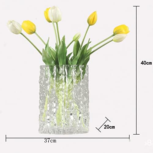 Simulação JGQGB Tulipa Fake Water Conjunto de água Floral mesa de jantar Light Luxury Luting Room Minimalist Model Sala Ornamentos