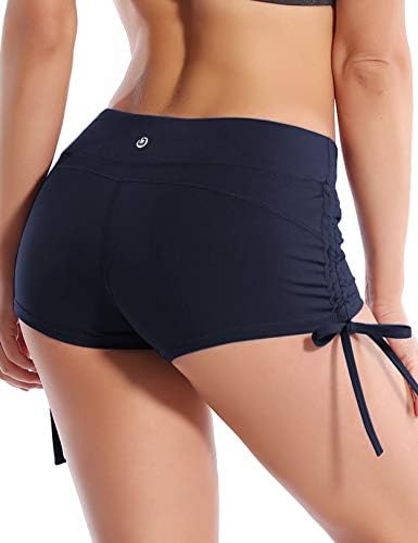 Bubblelime Stretch shorts de ioga sexy para mulheres laços laterais ajustáveis ​​Executando o treino de fitness wicking wicking