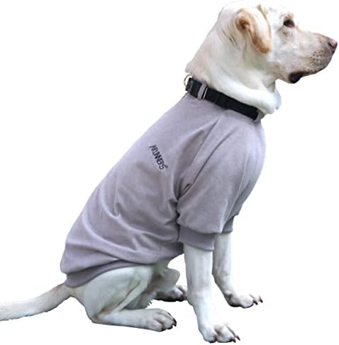 Arunners Jackets de cães extra grandes suéteres com colarinho de coleira para o labrador Rottweiler Great Dane, Gray, 7x-Large