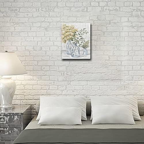 FHLGIFTARTS PINTURA DE FLOR ARTE DE PARTE FLORAL PROTAÇÃO PRIMAGEM MODERNA PRIMAGEM NA VELA PARA O QUARTO VIVIDO PRONTO