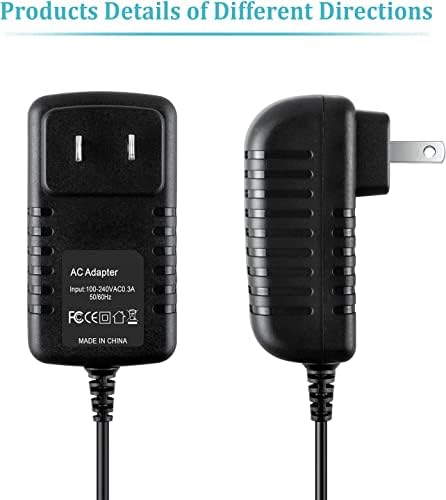 Adaptador AC/CC de 9V Guy-Tech para Radio Shack Pro-106 Pro-164 Cat. 20-106 Digital Turnking Handheld Radio Scanner 9VDC Cordão