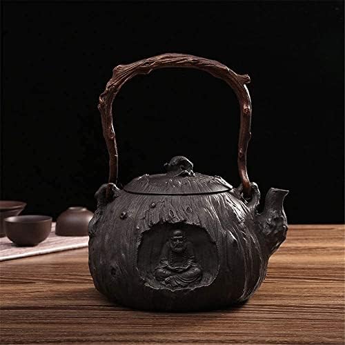 FEHUN FERRO TEAPOT Handmade Tule de chá retro de bule de chaleira de belisco