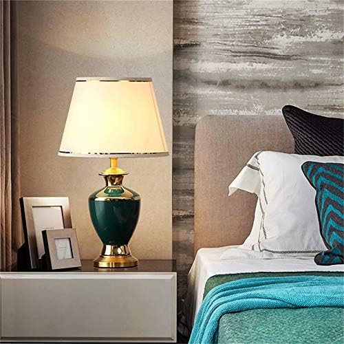 Llly cerâmica luminárias de mesa de latão Dimmer Dimmer Home Decoration for Living Room Bedroom Corredor Hotel