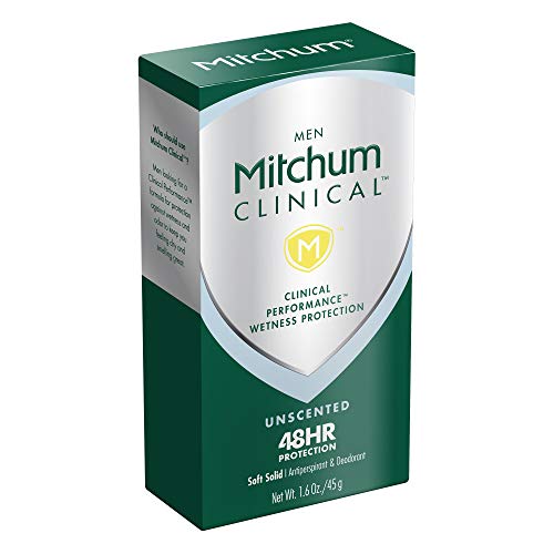 Mitchum Men clínico Antiperspirante sólido desodorante, sem século, 1,6 onça