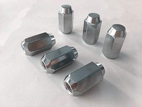 20pcs Chrome 14mm x 1,50 porcas de encaixe de roda FIT 1995 GMC C2500 pode caber nas jantes OEM, o comprador precisa revisar o comprimento total da especificação: 1,77