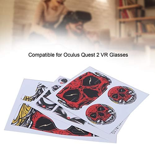 PVC VR Glasses Controler Headset adesivos de proteção, conjunto de capa de pele de PVC, acessórios de fone de ouvido de realidade