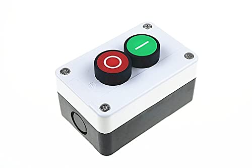 SJSW 22mm 2 BURO BOLUSO Caixa Redefinir Butto plano Caixa de botão à prova d'água Caixa de controle da caixa de controle