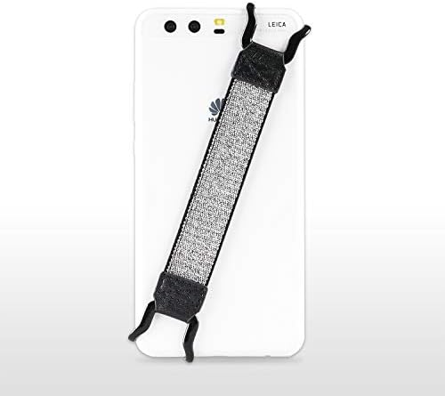 TFY Hand Strap Compatível com iPhone, Samsung & Huawei - iPhone 14 Pro Max / 14 Plus / 13 Pro / 12/11 / XS Max / XS / Xr / 8 Plus / 7 e Nota 20 / Galaxy S22 e outros smartphones -Silver