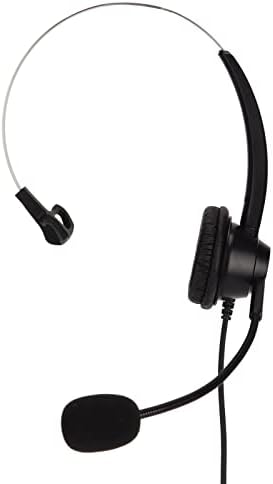 Fone de ouvido Ashata de 3,5 mm com microfone, fone de ouvido de 3,5 mm de fone de ouvido ajustável, que cancela o fone de