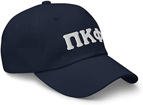 Pi Kappa Phi Bordado Hat do Pai | Cartas brancas de Pi Kapp