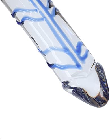 Epichao 11.4inches grande Blue Swirl Glass Dildo Crystal Penis Sexo Toy Sexo Orgas Quick Orgas Feminino Masturbador Gentulador de ponto G