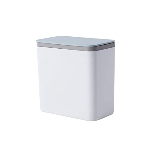 Aymaya latas de lixo, mesa quadrada de mesa Mini pequeno lixo pode lixo cesto na sala doméstica Mesa de plástico material de escritório lixo