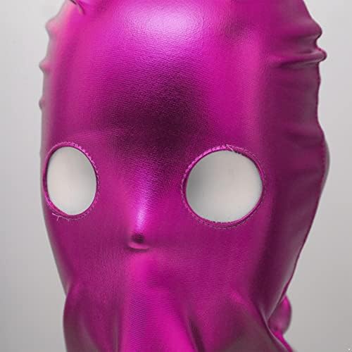 Doomiva Unissex Metal Metalic Bandage Hood Máscara de olho aberto máscara de casal erótico Cosplay Máscara de festa