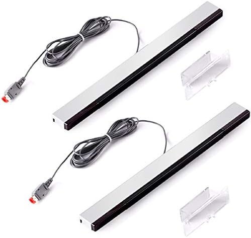 FPXNB 2 PCs Repolação Sensor de movimento para Wii & WiiU Console de jogo, Sensores de raio infravermelho IR com fio IR