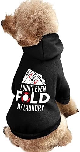 Poker engraçado, eu nem dobro minha roupa com roupas de cães de um pedaço de roupa de estimação com acessórios para animais