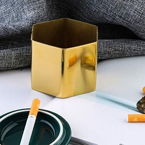 Besportble 1pc Fashion House Housentray Cigarette Metal Cinzay Ash Container para uso interno interno