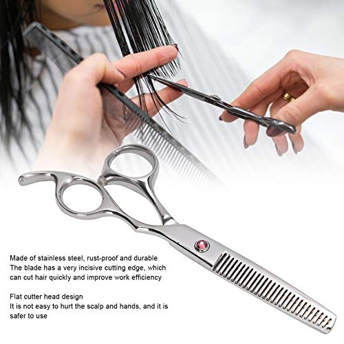 Tesoura de corte de cabelo, tesoura de dente e tesoura plana, tesoura de cabelo profissional tesoura de aço inoxidável