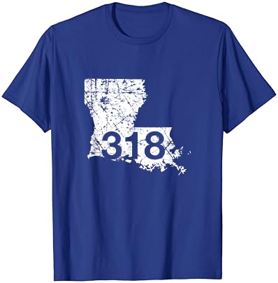 Shreveport Ruston Tallulah Código 318 camisa, Louisiana