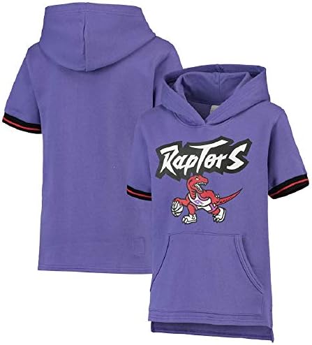 Mitchell & Ness NBA Youth Boys Manga curta French Terry Hoodie, Variação da equipe