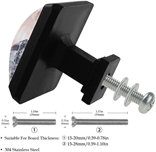Guerotkr 3 PCs, alças de gabinete, botões de armário, botões de cômodos, alças para armários e gavetas, arte da galáxia