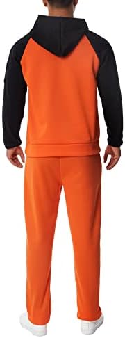 Roupas de tracksuits masculinos de roupas esportivas atléticas Conjunto de roupas, moletons de manga longa moletom tops+calças de moletom 2 PCs
