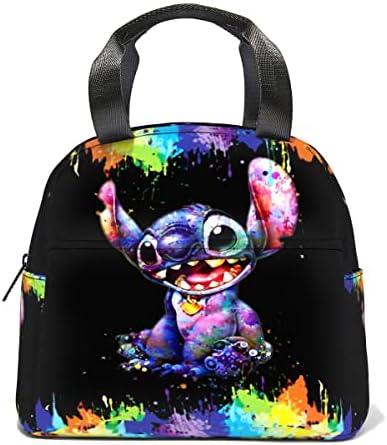 Bolsa de lancheira esconal fofa portátil de anime lancheira de lanchonetes