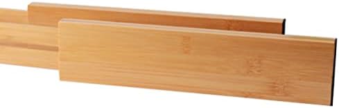 Alipis 6pcs Organização da placa de divisor de bambu Divisores flexíveis Placa de separação de cozinha ajustável Divisores