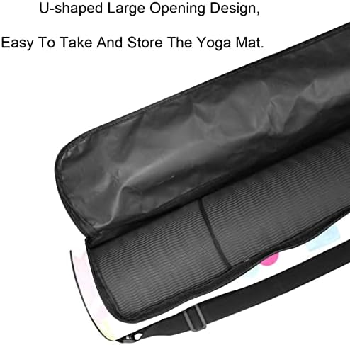 Ratgdn Yoga Mat Bag, Floral Cut Pigs Exercício TATA TAT TATRIA FULL-ZIP MAT SAP