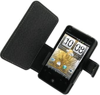 Monaco Black Book Tipo de couro de capa de couro com clipe de cinto removível para AT&T HTC ARIA A6366