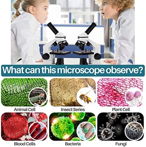 Microscópio Biológico para crianças, estudantes e adultos 250x-2000x poderoso microscópio infantil biológico para o laboratório escolar
