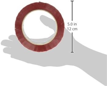 Fita de embalagem colorida de grau comercial de pato - 1,88 W x 109,30 yd L - 3 núcleo - vermelho, 1 rolo