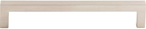 Top Knobs M1155 Nouveau III 6-5/16 Pull de barra quadrada, níquel de cetim escovado