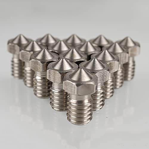 Bocos de aço inoxidável SUTK V5 V6 bocais de rosca M6 Parte da impressora 3D 0.25/0,4/0,5/0,6/0,8/1. 0mm para filamento de 1,75 mm/ 3mm