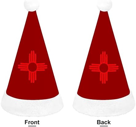 Novo México Sun Zia Christmas Papai Noel Hat para Red Xmas Cap Favors Favorias de Ano Novo