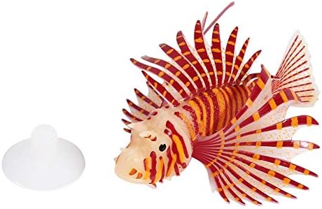 Heepdd peixe brilhante artificial, peixe de leão brilhante artificial peixe luminoso peixe falso aquário tanque de tanques
