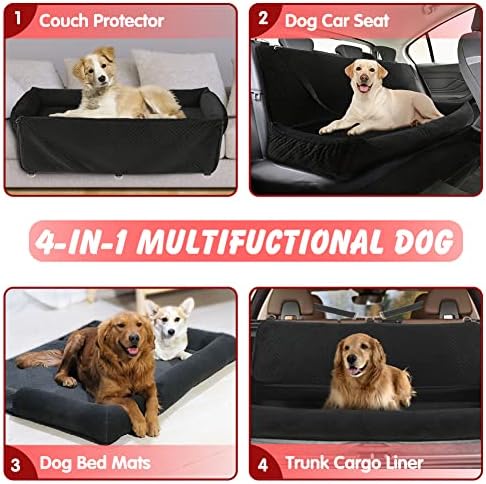 Cama de assento de carro de cachorro Sheripet para cães grandes/médios, protetor de banco de carro de carro de cachorro