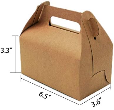 Niceway 30 Pack Brown Gable Gift Boxes Recycled Kraft Gift Box Caixas Candy Treat, pequenas caixas de presente de Goodie para casamento,