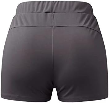 Miashui shorts de algodão feminino Cintura elástica de curta
