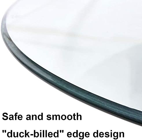 LIXFDJ Durável plataforma giratória transparente para mesa de jantar - vidro temperado Susan preguiçoso - bandeja giratória