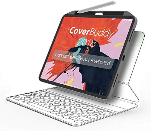SwitchEasy Coverbuddy Case para iPad Pro 11 polegadas, com porta -lápis [Suporte Apple lápis Charging], perfeito para teclado inteligente