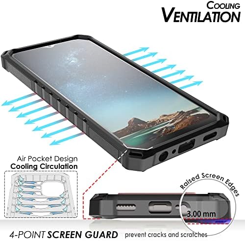 Beyond Cell Tri-Shield Kickstand Phone Case With Belt Clip Holster Compatível com Samsung Galaxy A13 5G Grade Military Drop Testado Rotado Impacto de alto impacto inteiro