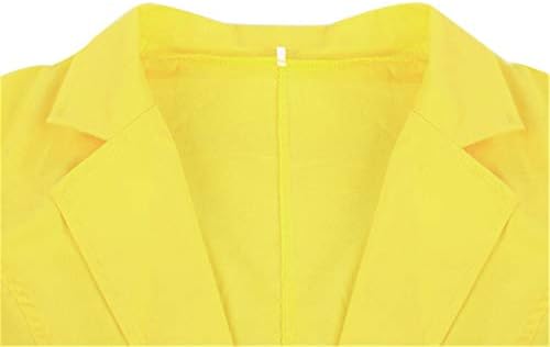 Andongnywell Women Feminino Casual Color Solid Blazer Blazers casuais