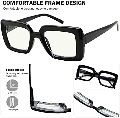 Eyekepper 4-Pack Progressive Multifocus Reading Glasses Blocking Blue Blocking For Women Sem Linha Leitores Multifocais