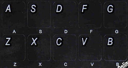 Adesivos tradicionais de teclado de backgroubd tradicional não transparente para laptops computadores de computadores de computadores