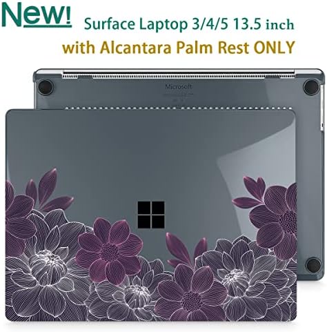 Lepeoac para laptop de 13,5 da Microsoft Surface 3/4/5 com Alcantara Palm Rest Rest Somente 2019 2021 022 Modelos de liberação: 1867/1958/1959,