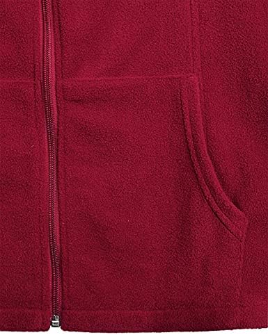 Jaqueta de lã térmica de lã térmica de Zip ao ar livre de Hibelle com bolsos