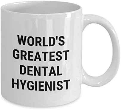 O maior presente de caneca de higienista dental do mundo para higienista dental Hygienist Hygienist Dental Hygienist Assistente Dental Premium Qualidade Caneca de Café Impressa, confortável de segurar, Gifting exclusivo