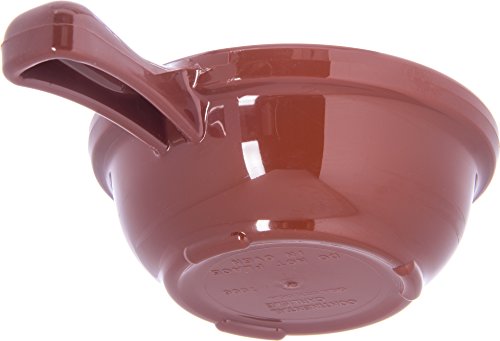 Carlisle Foodservice Products 700628 Tigela de sopa com manuseio de plástico, 8 onças, Lennox Brown