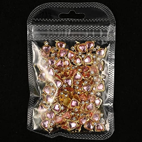 20pcs 3d Luxo Anjo Heart Diamantes