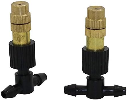 Mangueira de jardim Quick Connect 4 PCs 6mm bocais de cobre ajustáveis ​​com picadas de 4 mm de tee de tee farpado